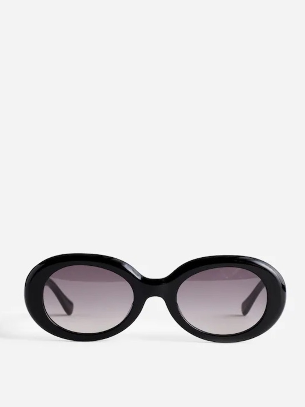 New $75 Madewell Valoma Black Chunky Oval Sunglasses